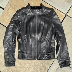 Vintage 90s Leather Biker Jacket